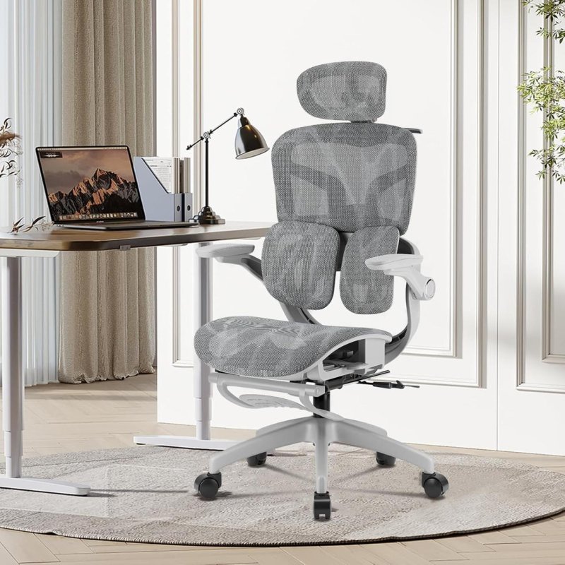 Cadeira Ergonômica Python Fly com Apoio para Pés