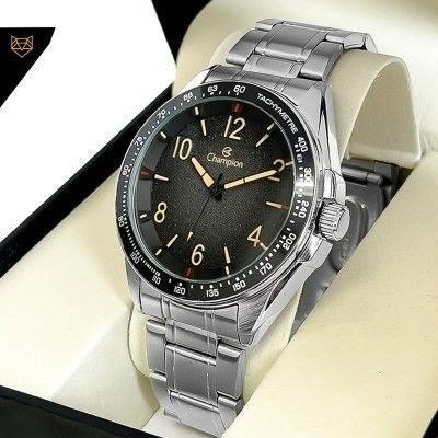 Relógio Champion Masculino Prata Prova D'água Original Luxo