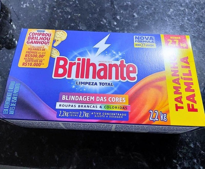Brilhante Limpeza Total - Sabão em Pó 2,2Kg