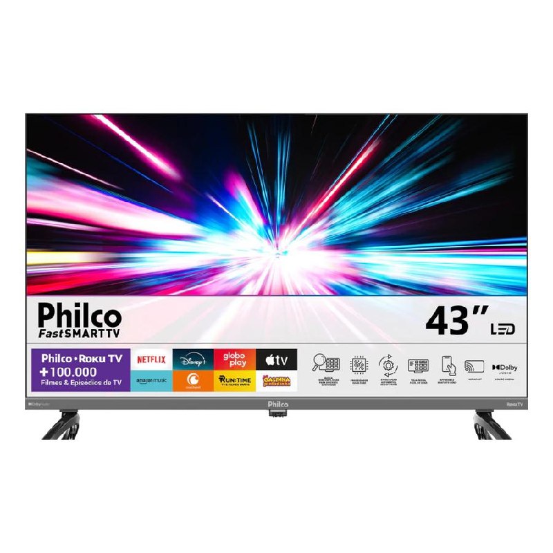 Smart TV Philco 43" Roku Full HD