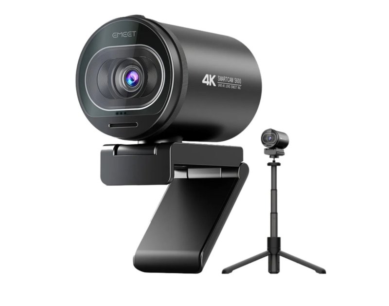 Webcam Emeet Smartcam S600 4k Com Foco Automático Preto