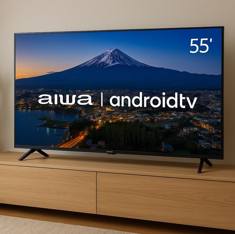 Smart Tv Aiwa 55” Android 4k Borda Ultrafina Dolby Vision&atmos AWS-TV-55-BL-01-A