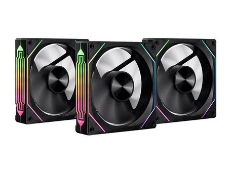 Kit Ventoinhas Pichau Ventus NX, ARGB, 3x120mm, Preto