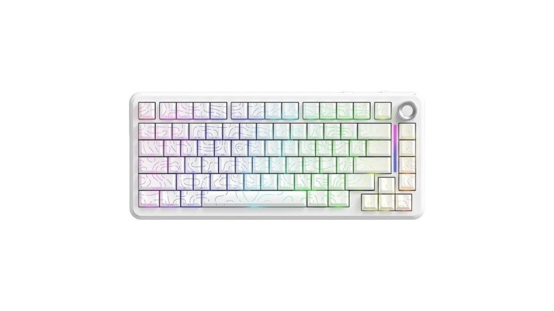 Teclado Gamer Mecânico Sem Fio Bluetooth Tri Mode 75% Free Wolf