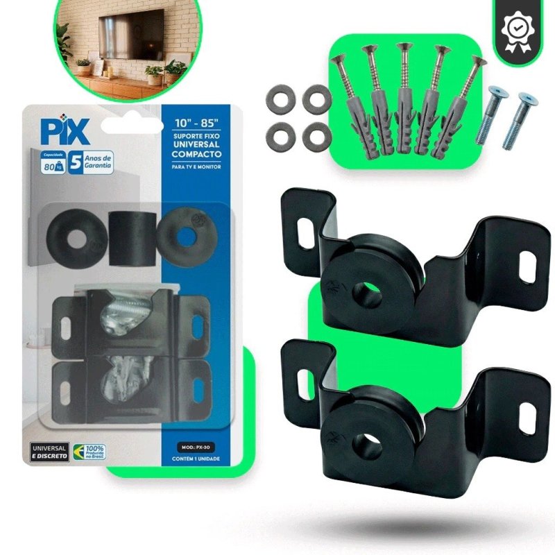 Suporte TV e Monitor Fixo Universal LED / LCD - Original PIX