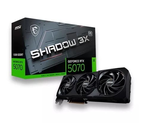 Placa de Vídeo NVIDIA GeForce MSI RTX5070 12GB