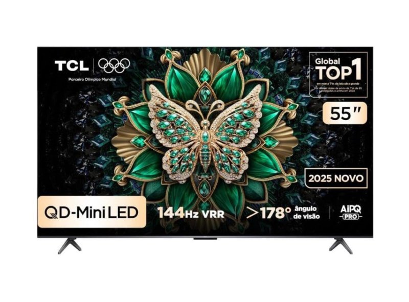 Smart TV 55" QLED Mini LED 4K TCL C6K 144Hz