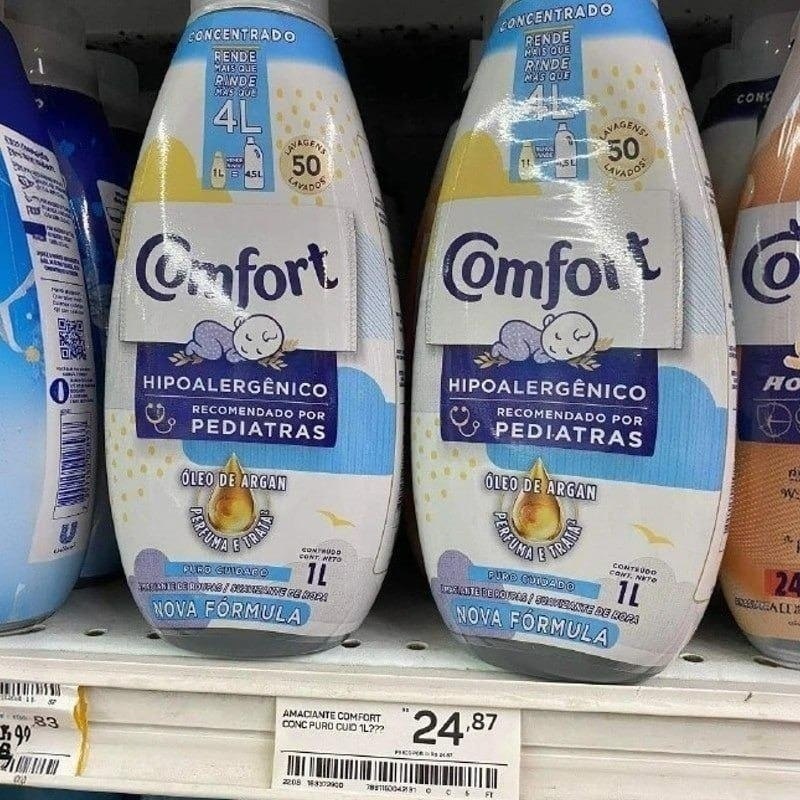 Amaciante Concentrado Comfort Puro Cuidado 1L