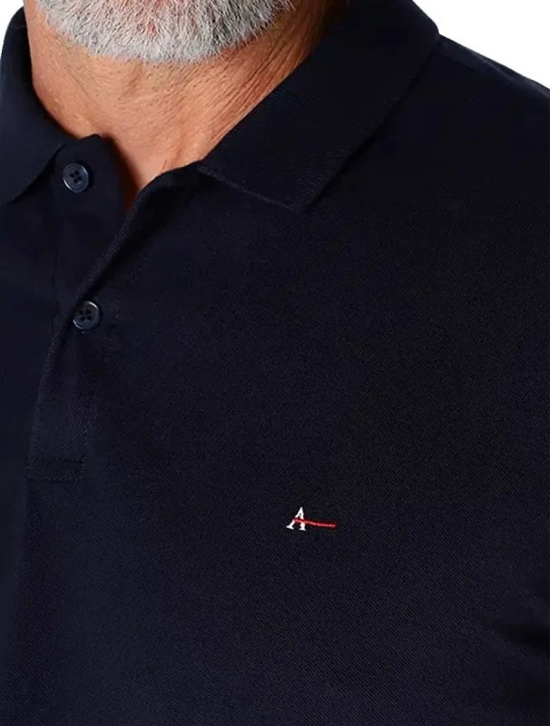 Camiseta Polo Aramis Masculina Basic Piquet Marinho
