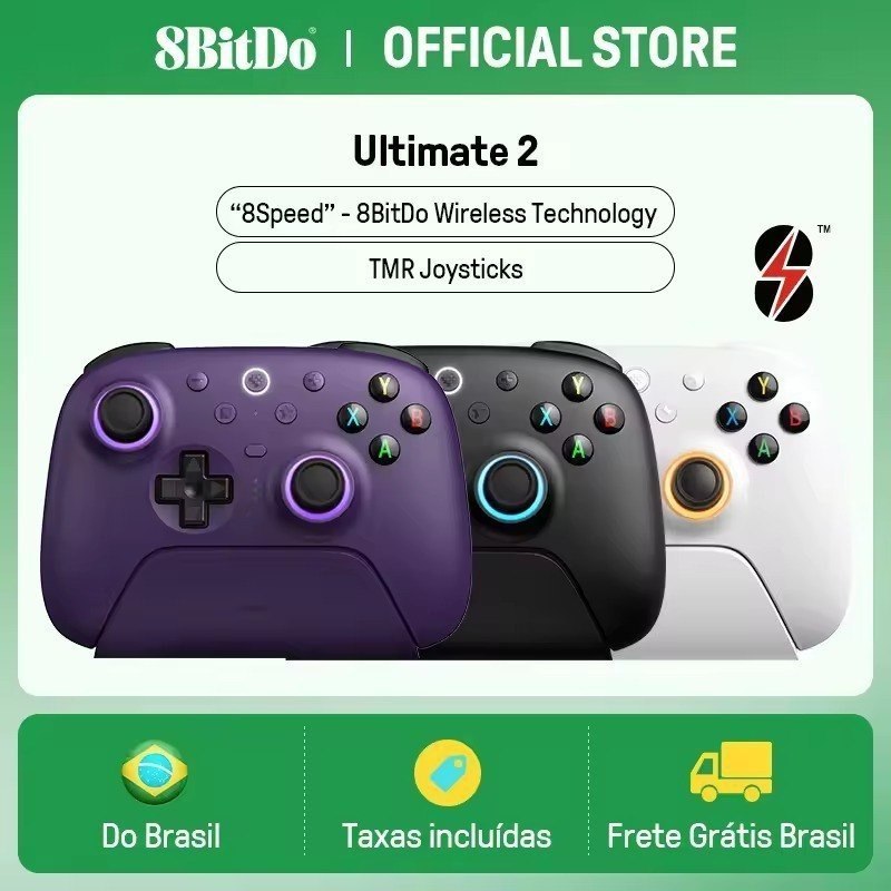 Controle Sem Fio com Dock 8BitDo Ultimate 2