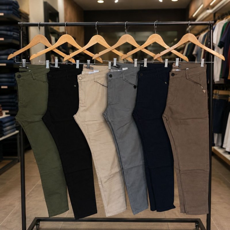 Calça Sarja Masculina Alfaiatari Slim Bolso Faca Tradicional + Frete Grátis