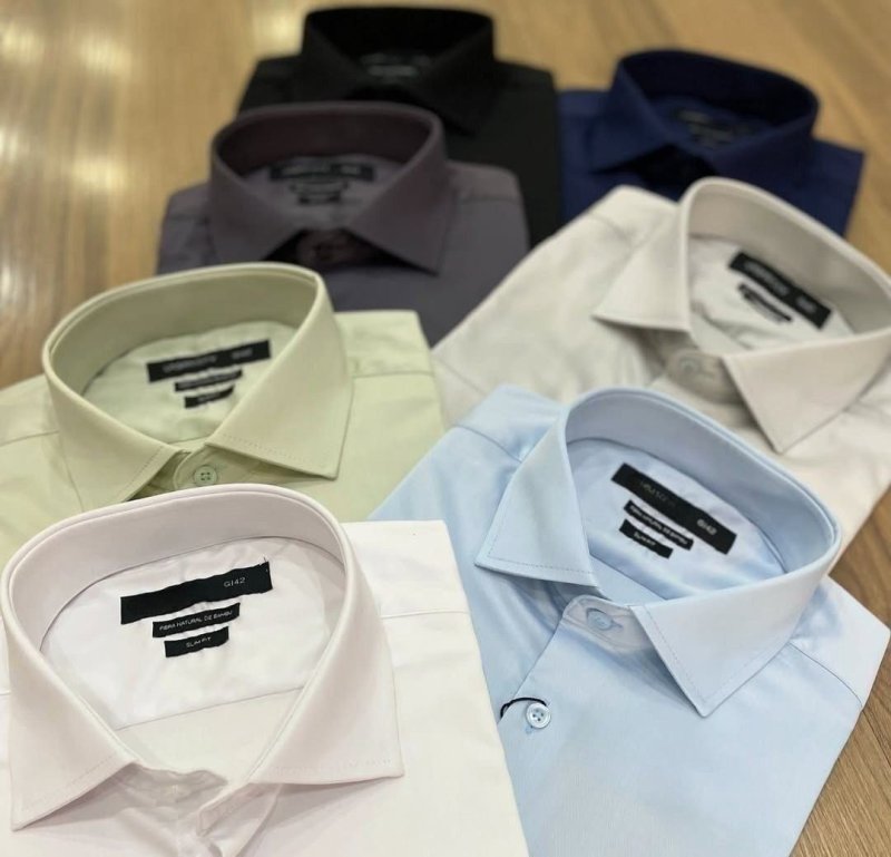 Camisa Social Masculina Slim Premium Manga Longa / Curta + Frete Grátis