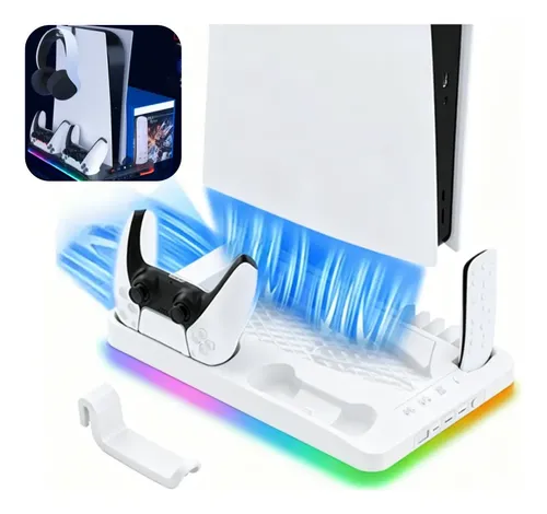 Base Para PS5 Slim Fat Cooler Suporte Controle
