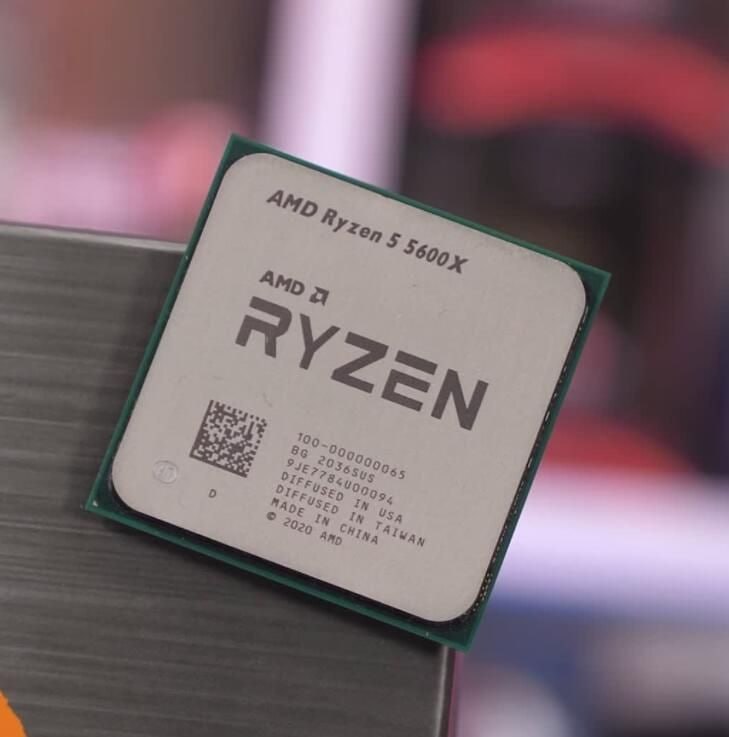 Processador AMD Ryzen 5 5600X, 6-Core, 12-Threads, 3.7GHz (4.6GHz Turbo), Cache 35MB, AM4 Novo (Sem Caixa ou Cooler)