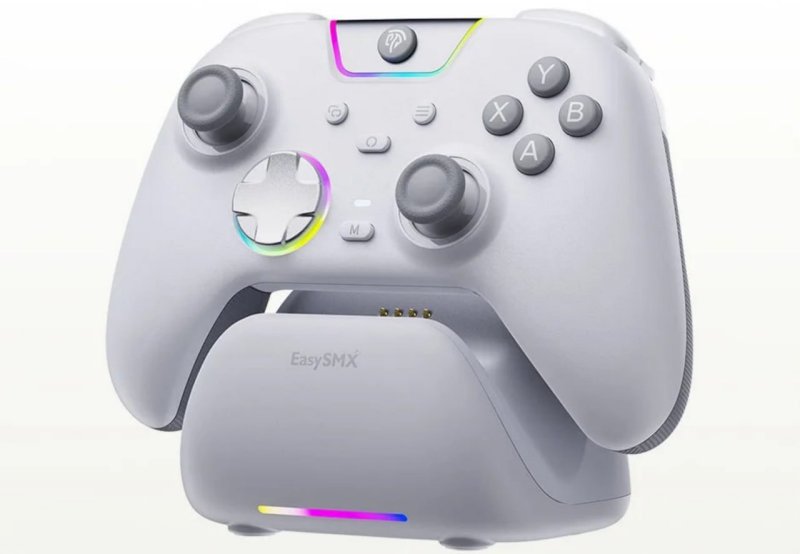 Controle Sem Fio EasySMX X05 Pro RGB, Hall Effect + Dock de carregamento