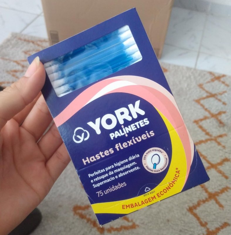 York Hastes Flexíveis De Algodão Palinetes 75 Unidades