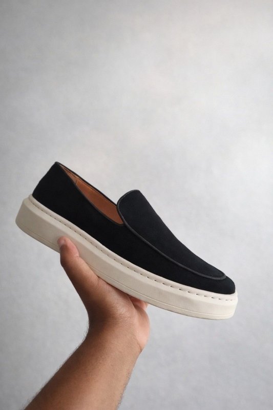 Loafer Masculino Em Couro Legitimo Camurça Forrado Em Couro (37 a 44)