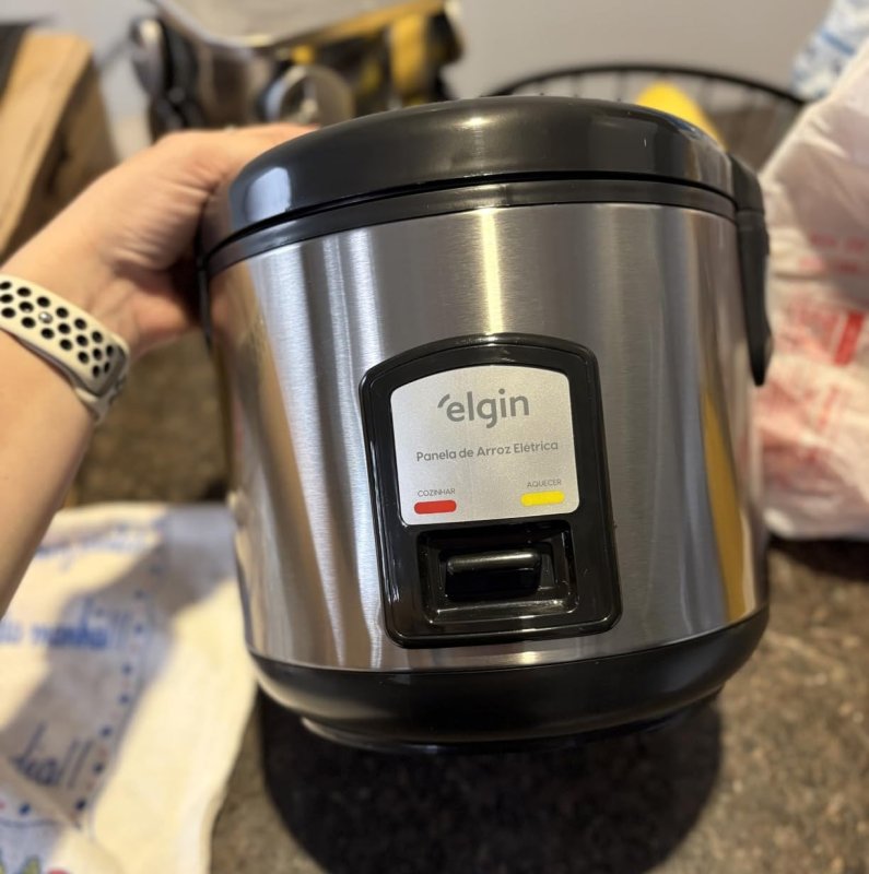 Panela de Arroz Elétrica Elgin 5 Xícaras 1L 400W 220V