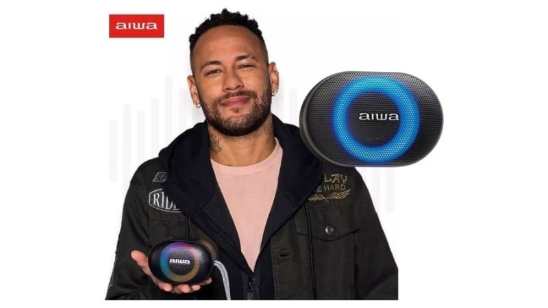 Caixa de Som Bluetooth Aiwa Speaker AWA-SP-06-B IPX6