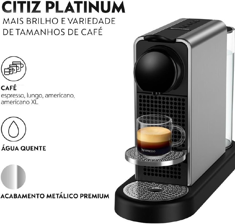 Cafeteira Nespresso CitiZ Titânio 220V
