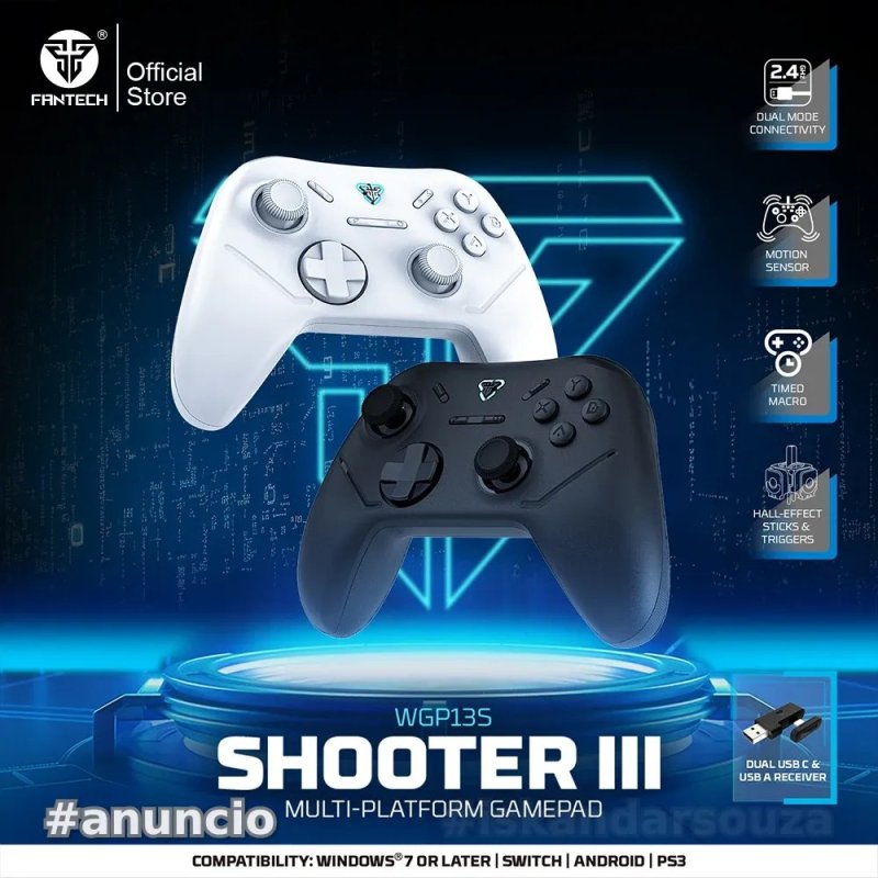 Controle FANTECH SHOOTER III WGP13S Gamepad