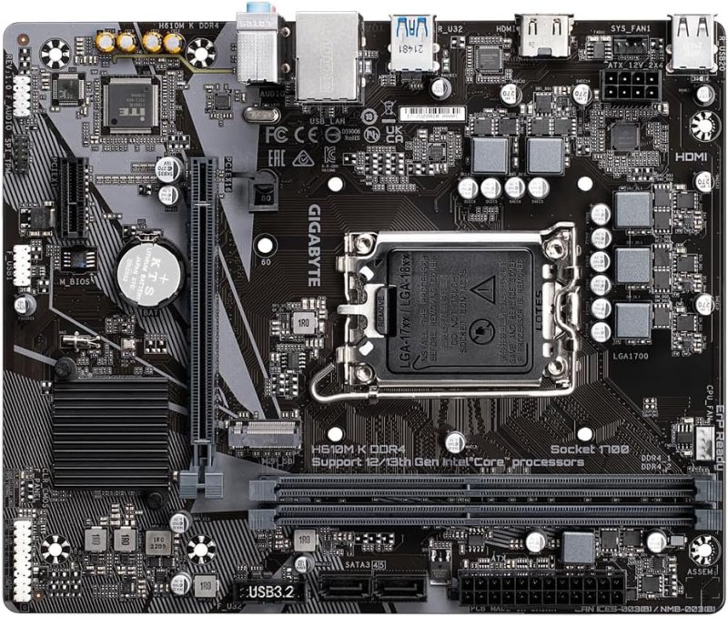 Placa Mãe Gigabyte H610M K DDR4