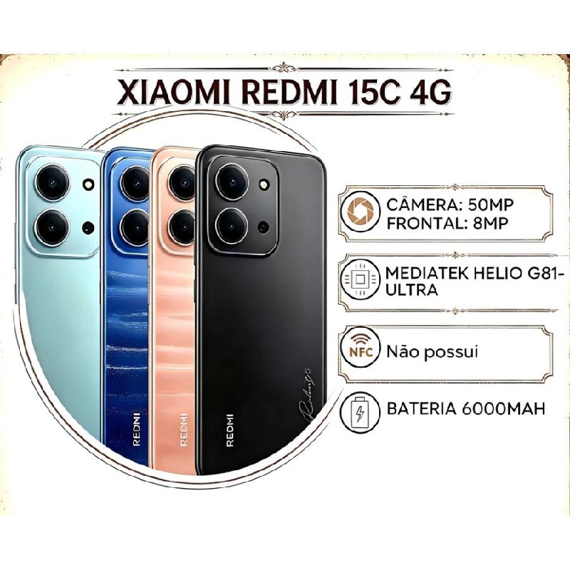 Xiaomi Redmi 15C 4G 256GB 8GB RAM