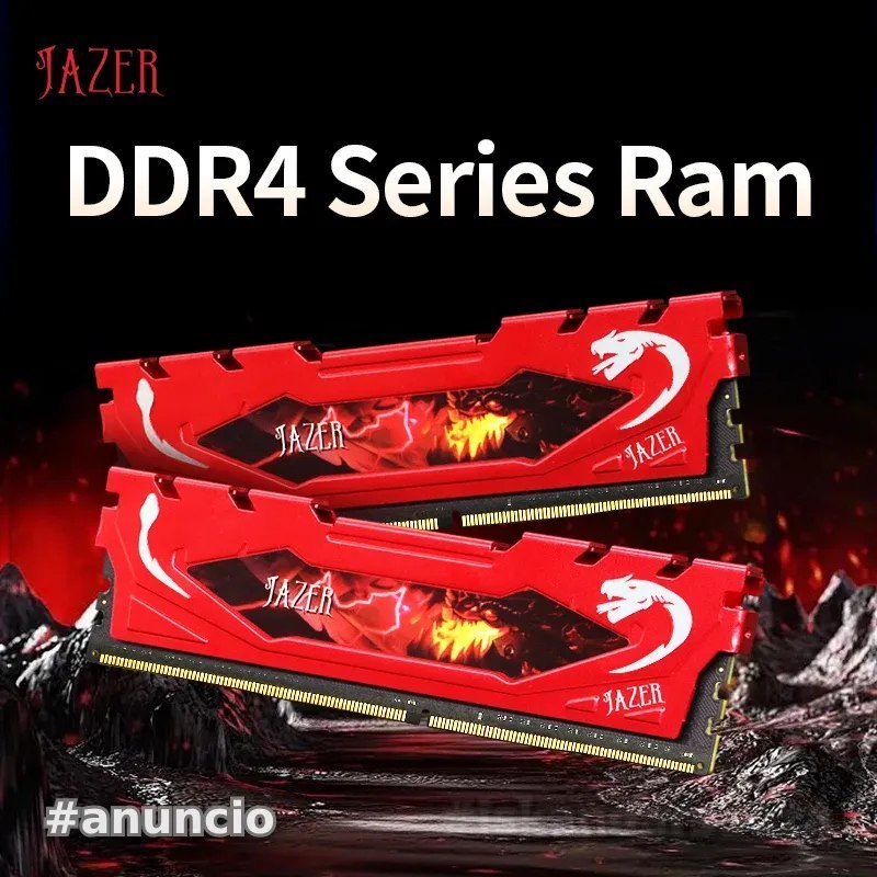 Memória RAM JAZER DDR4 8GB 3200MHz para Desktop