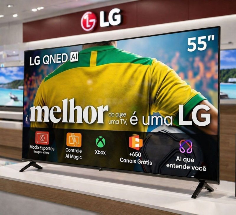 Smart Tv 55qned73asa 55 Polegadas 4k Qned Processador A7 Lg