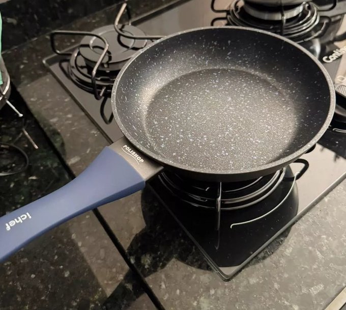 Panela Antiaderente Polishop Home Sauté Petit 20cm Azul