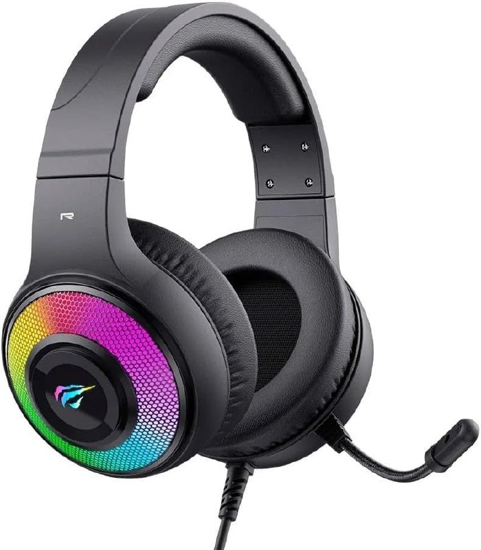 Headset Gamer H2042D, RGB, Driver 50mm, USB e P2 Preto