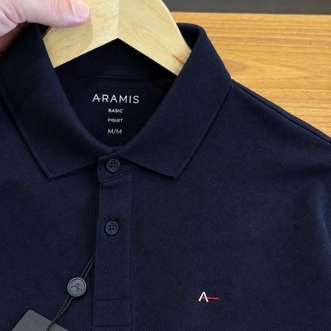 Camiseta Polo Aramis Piquet Marinho