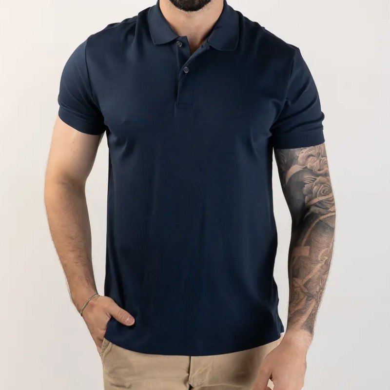 Camisa Polo Masculina Pima Aramis Azul Marinho