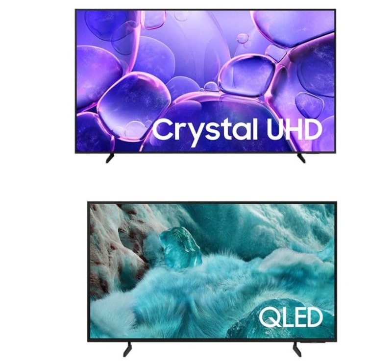 Combo Smart TV 85" Crystal UHD 4K U8100F + Vision AI TV 50" QLED Ultra 4K