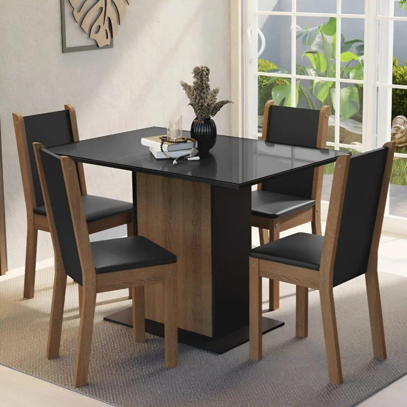 Mesa de Jantar Madesa Martina com 4 Cadeiras