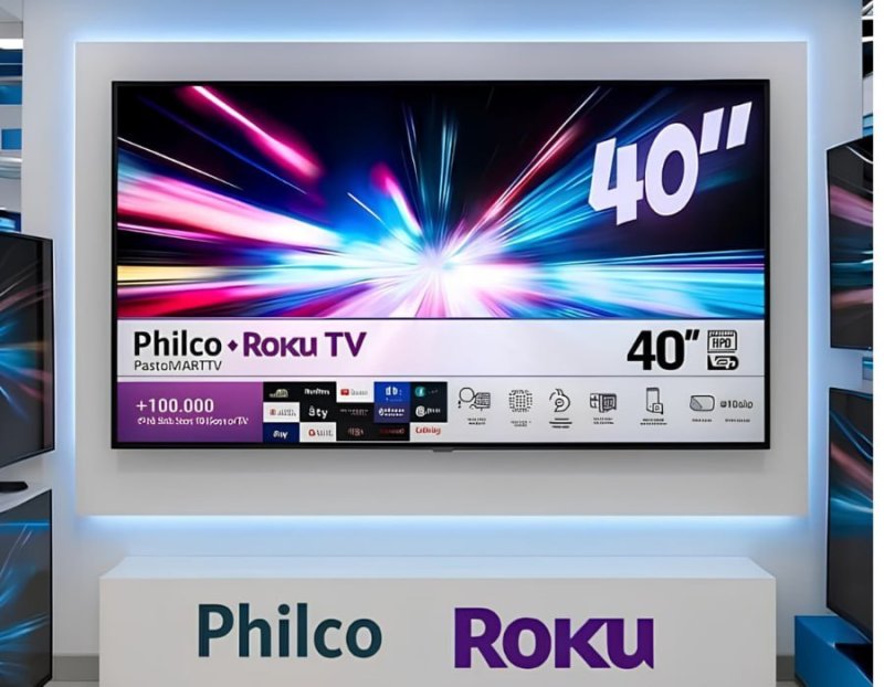 Smart TV 40” Philco Roku TV LED