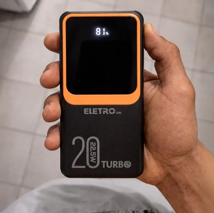 Power Bank 20.000mah Carregador Portátil Carga Rápida Premium Com Display