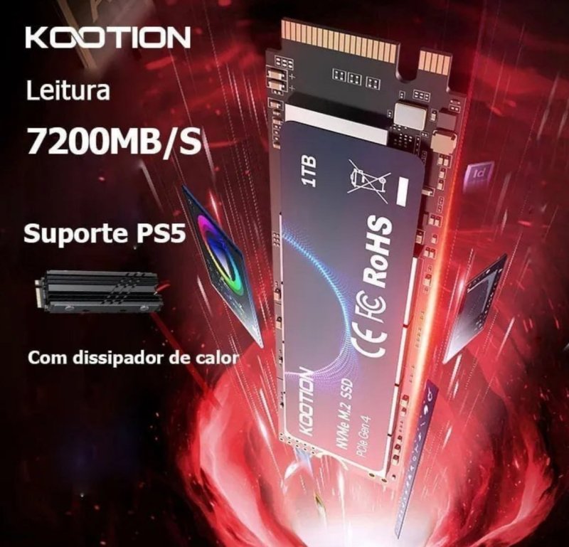 SSD NVME KOOTION 1TB 7200Mbps
