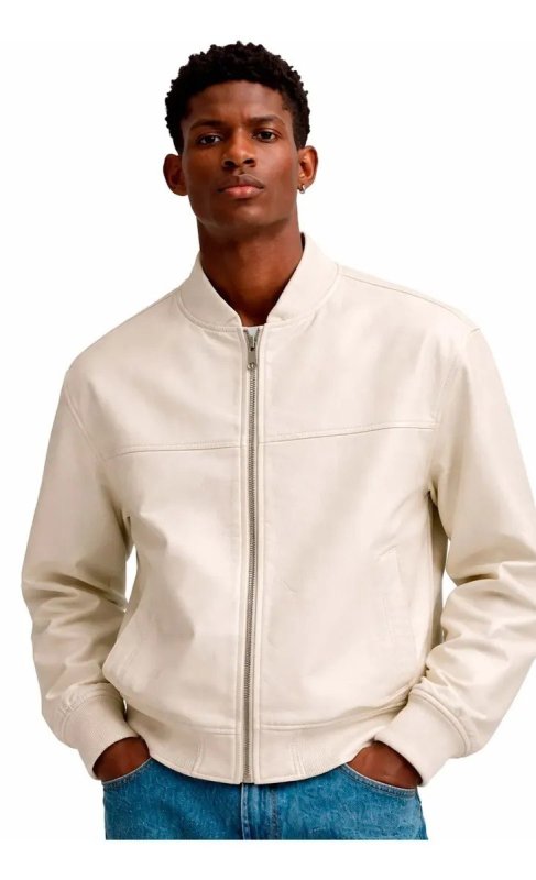 Jaqueta Masculina Casaco Impermeável Couro Pu Termico