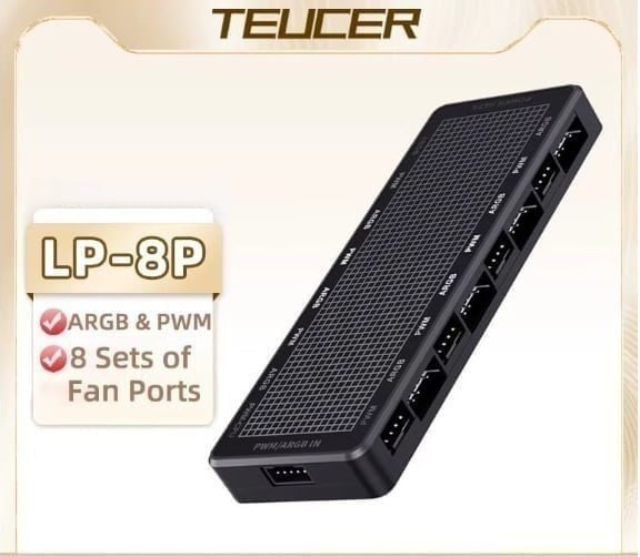 Controladora ARGB HUB TEUCER 8 Portas