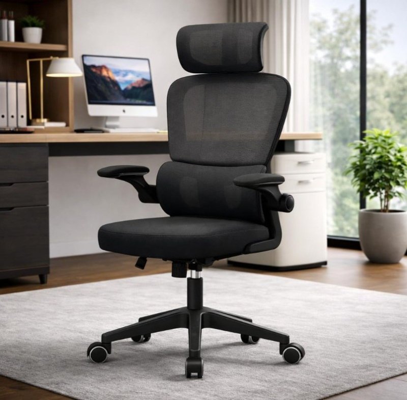 Cadeira de Escritório Ergonômica Florença, Preta