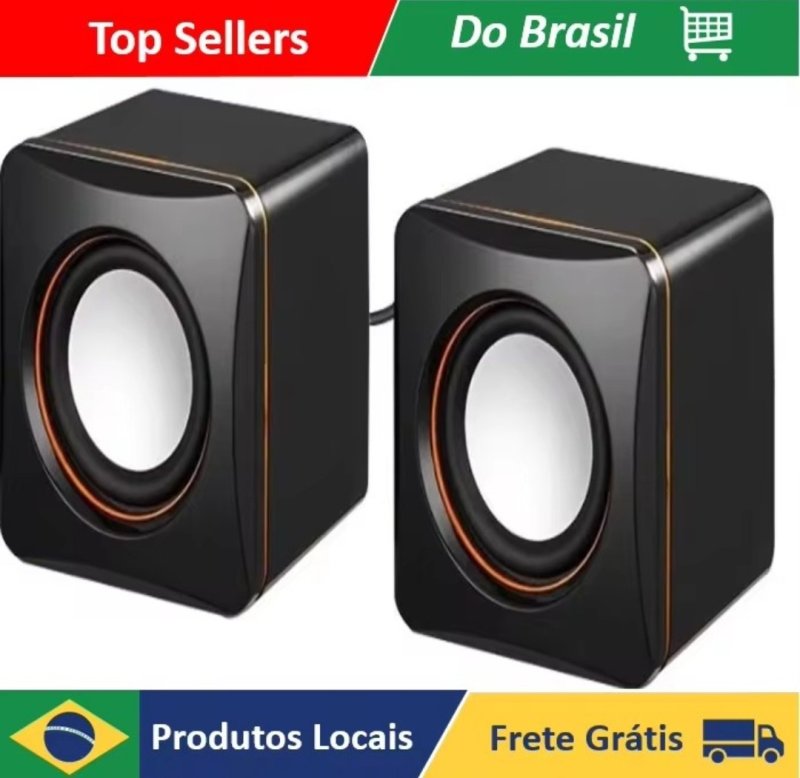 Caixa Caixinha Som Portátil 3w Usb P2 Pc Notebook Celular