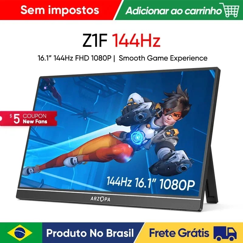 Monitor Portátil Arzopa Z1F 16" Full HD 144Hz IPS