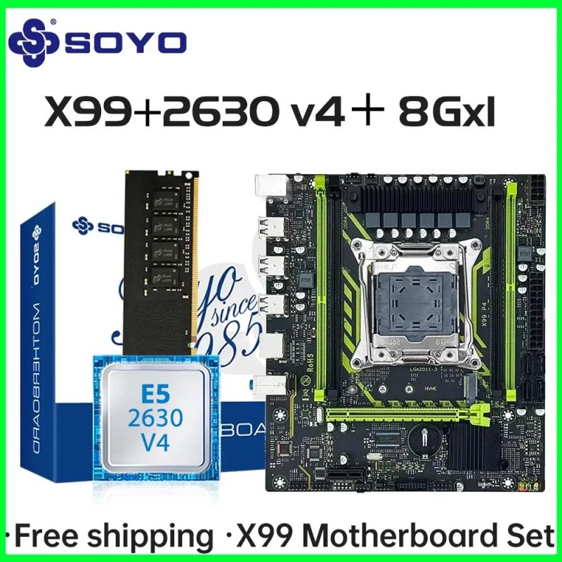 KIT SOYO X99 + Xeon E5 2630 V4 + 8gb de Ram