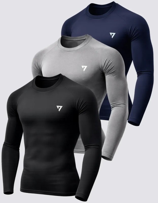Kit 3 Camisetas Térmicas Masculina Segunda Pele Camisa Uv50