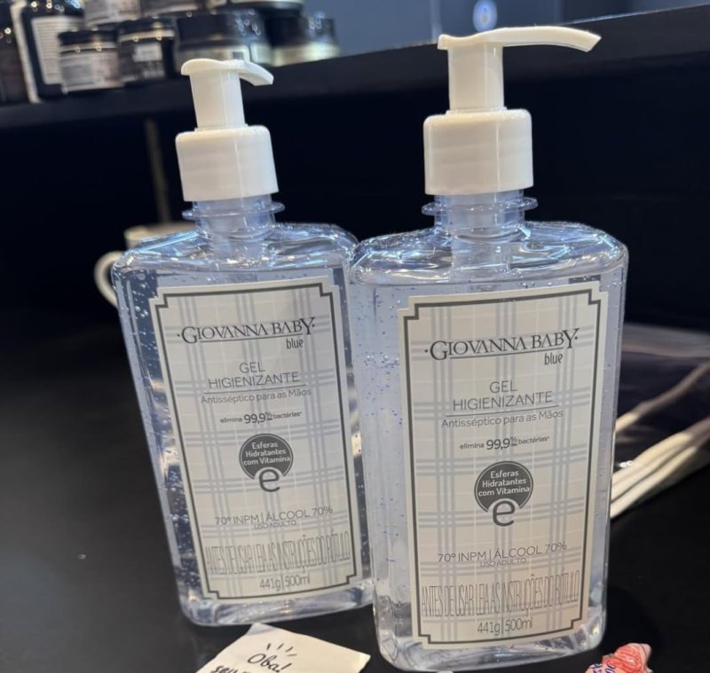 Álcool em Gel Higienizante Giovanna Baby Blue 500ml