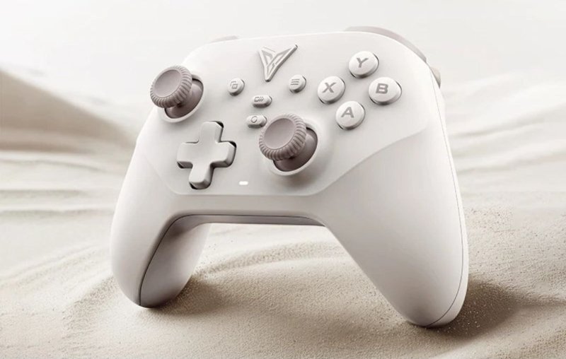 Controle Flydigi Dune Fox, Sem Fio, Hall Effect, Cor Bege