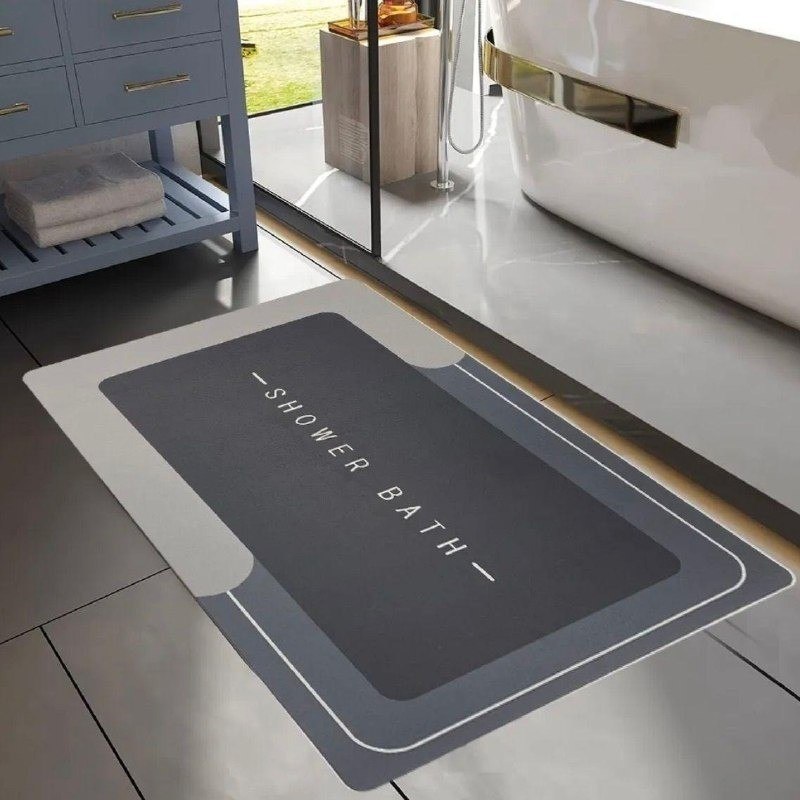Kit com 2 Tapetes de Banheiro Mágico Ultra Absorção