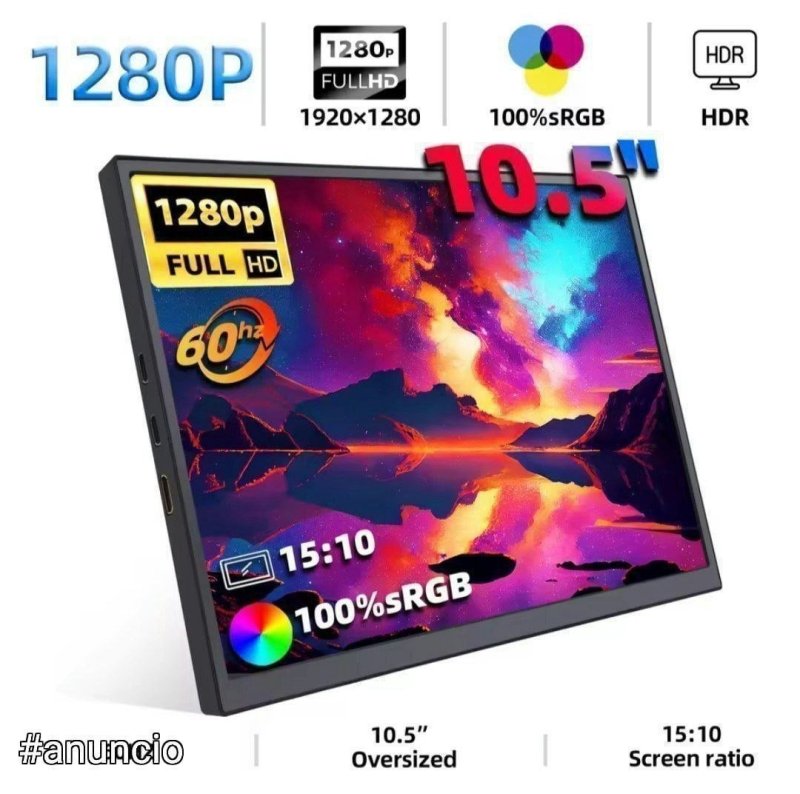 Tela portátil monitor Zsus 10.5"