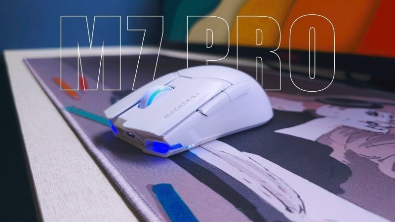 Mouse Gamer Sem Fio Machenike M7 Pro, PAW3395, Switch GM8.0